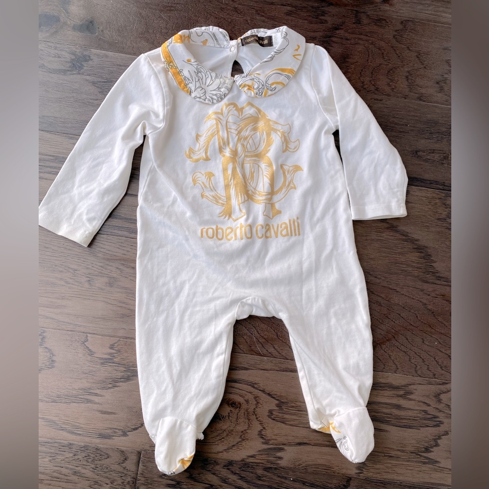 Roberto Cavalli baby onesie sleeper 9-12m